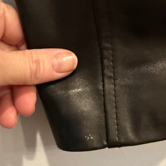 Cole Haan Genuine Leather Jacket Black - size small - Picture 11 of 16